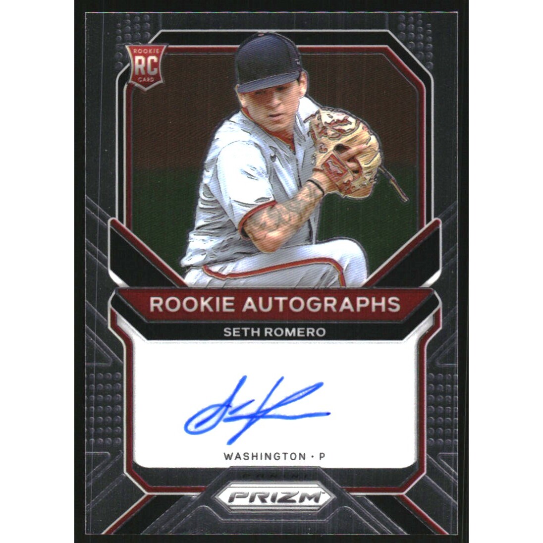 2021 Panini Prizm Rookie Autographs #79 Seth Romero. rookie card picture