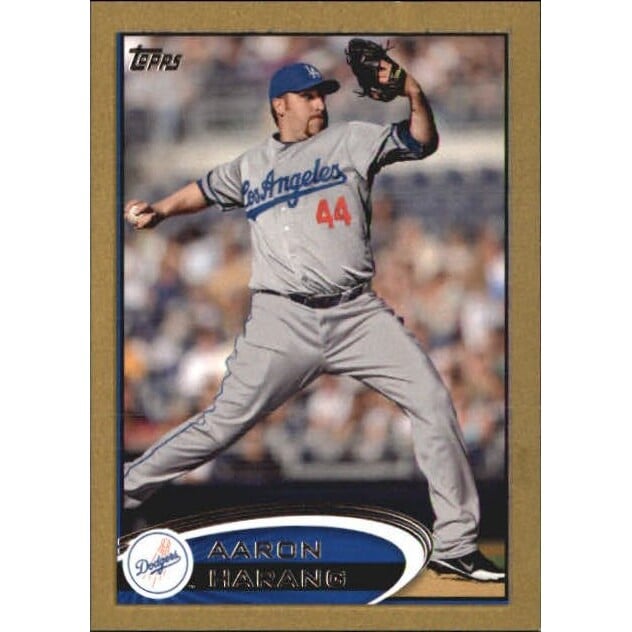 2012 Topps Mini Gold #357 Aaron Harang. rookie card picture