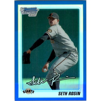 2010 Bowman Chrome Draft Prospects Blue Refractors #BDPP55 Seth Rosin