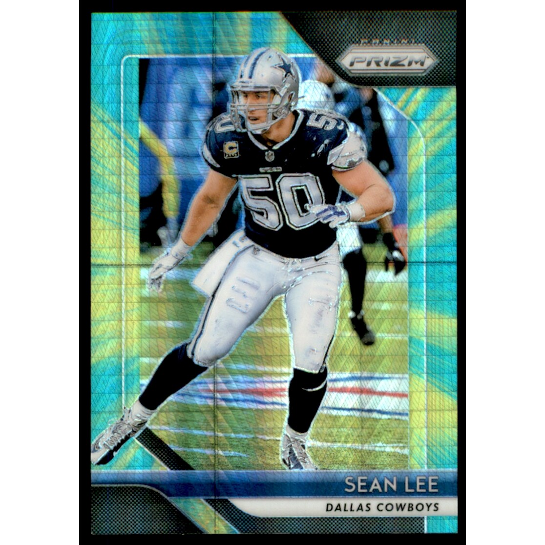 2018 Panini Prizm Prizms Hyper #147 Sean Lee. rookie card picture