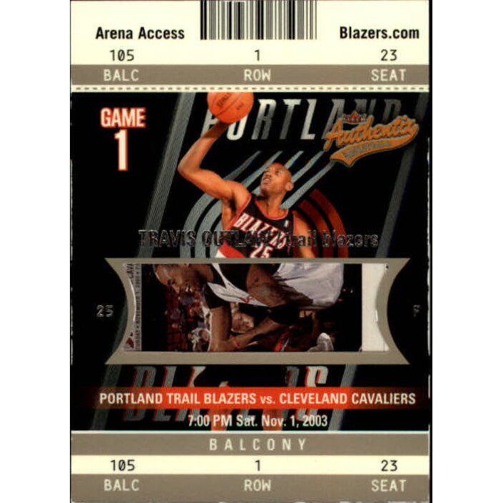 2003-04 Fleer Authentix Balcony #105 Travis Outlaw