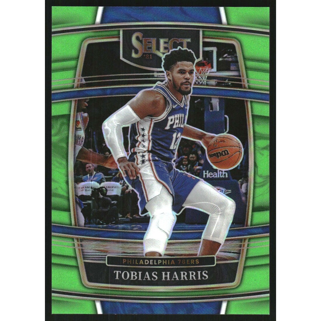 2021-22 Select Prizms Neon Green #16 Tobias Harris