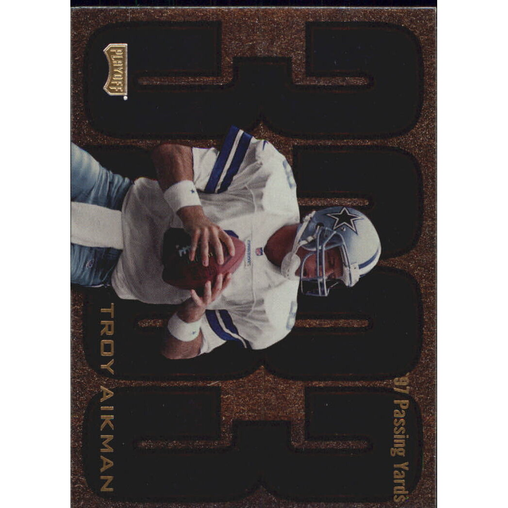 1998 Playoff Prestige Inside the Numbers Non-Die Cut #10 Troy Aikman