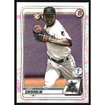 2020 Bowman 1st Edition Sky Blue Foil #BFE72 Jazz Chisholm