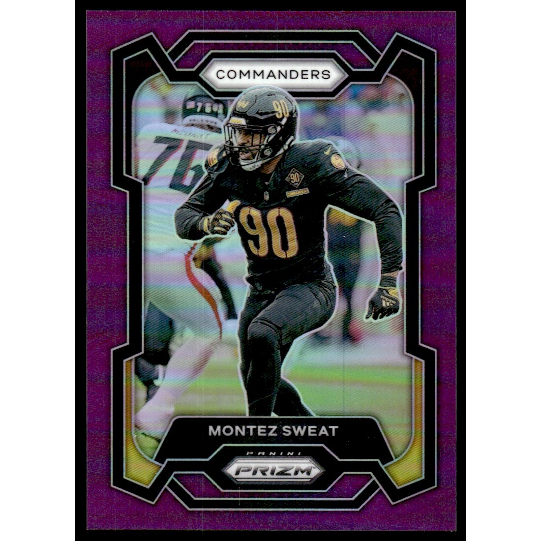 2023 Panini Prizm Prizms Purple #299 Montez Sweat