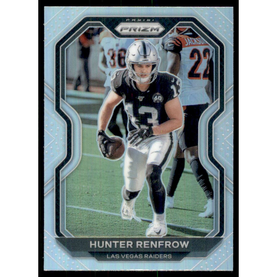 2020 Panini Prizm Prizms #134 Hunter Renfrow. rookie card picture
