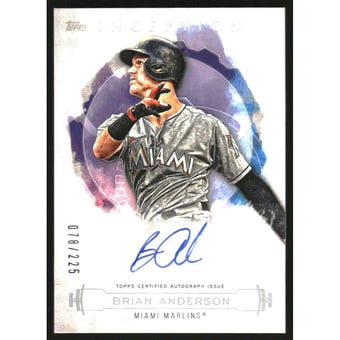 2019 Topps Inception Rookie and Emerging Stars Autographs #RESBA Brian Anderson/225