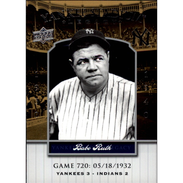 2008 Upper Deck Yankee Stadium Legacy Collection #720 Babe Ruth
