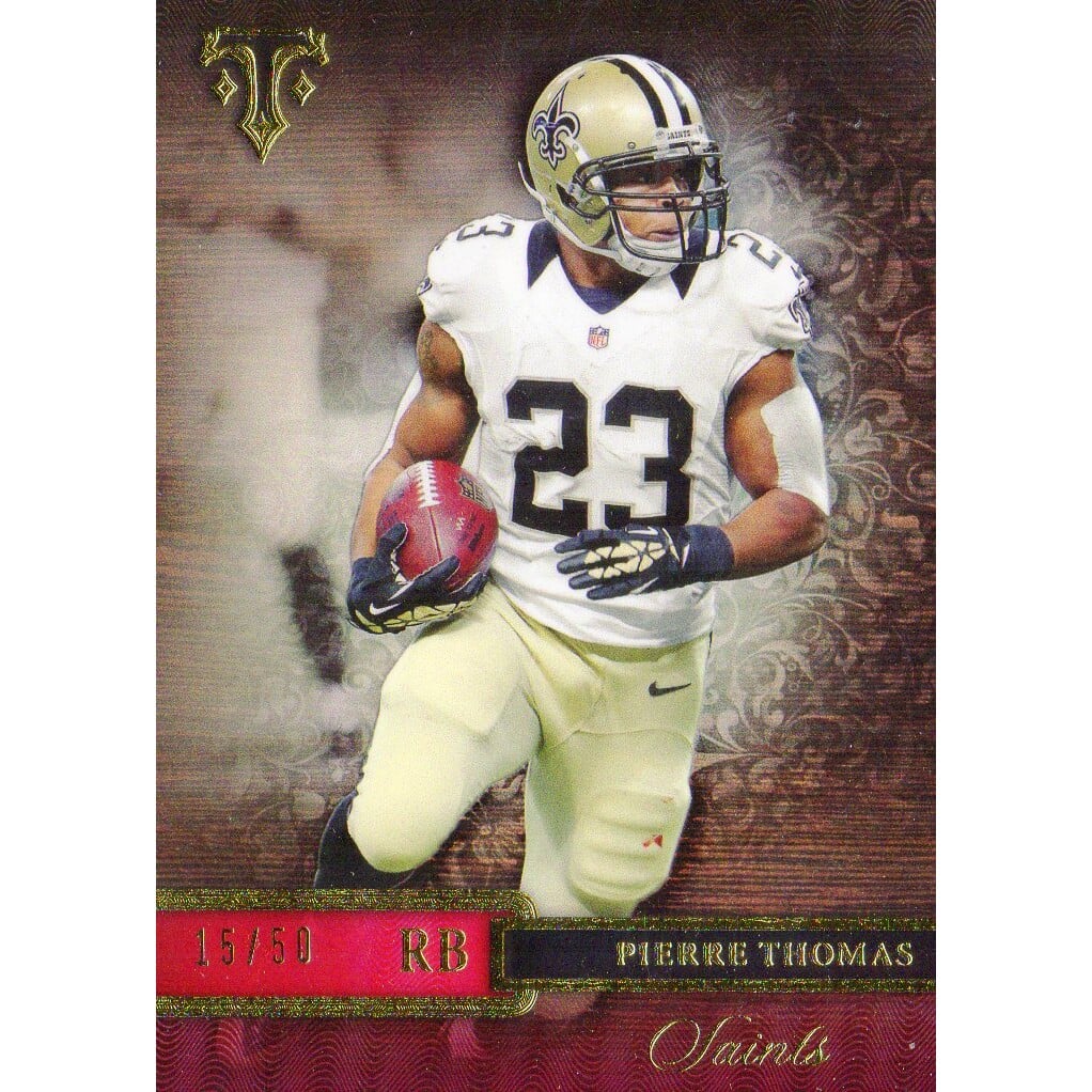 2014 Topps Triple Threads Ruby #35 Pierre Thomas. rookie card picture