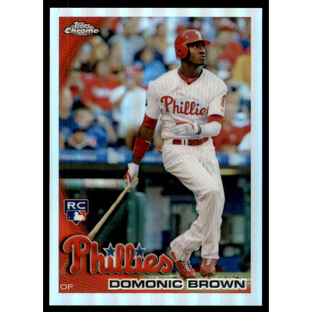 2010 Topps Update Chrome Rookie Refractors #CHR10 Domonic Brown. rookie card picture