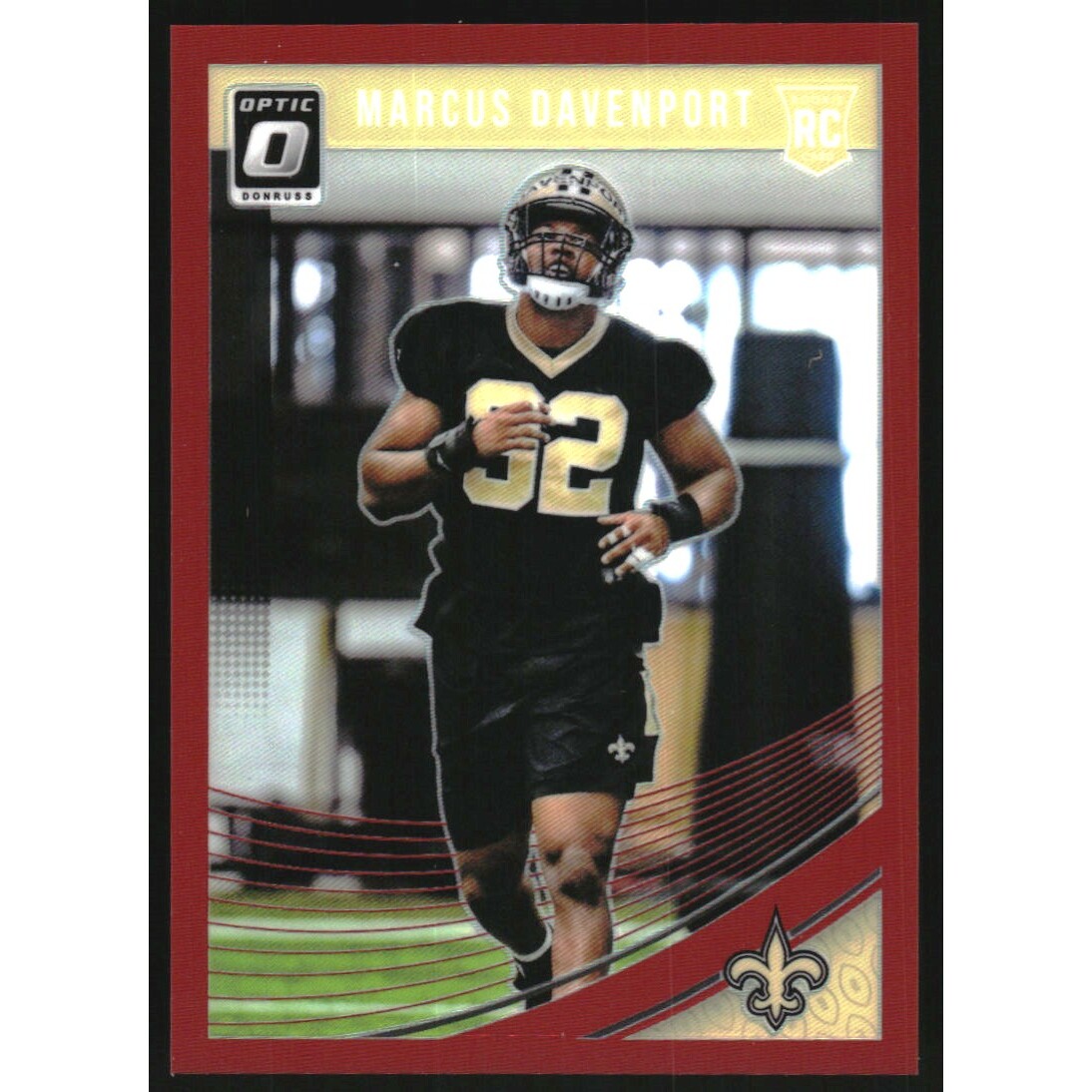 2018 Donruss Optic Red #106 Marcus Davenport. rookie card picture