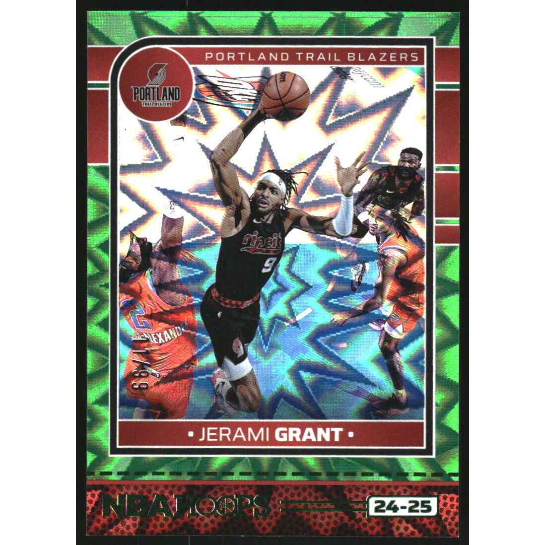 2024-25 Hoops Green Explosion #136 Jerami Grant