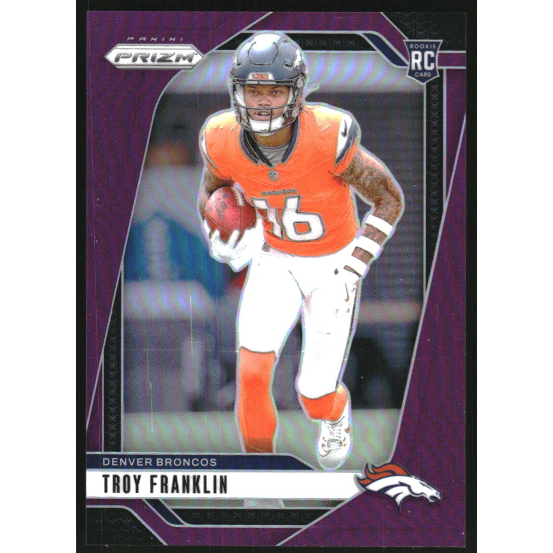 2024 Panini Prizm Prizms Purple #393 Troy Franklin