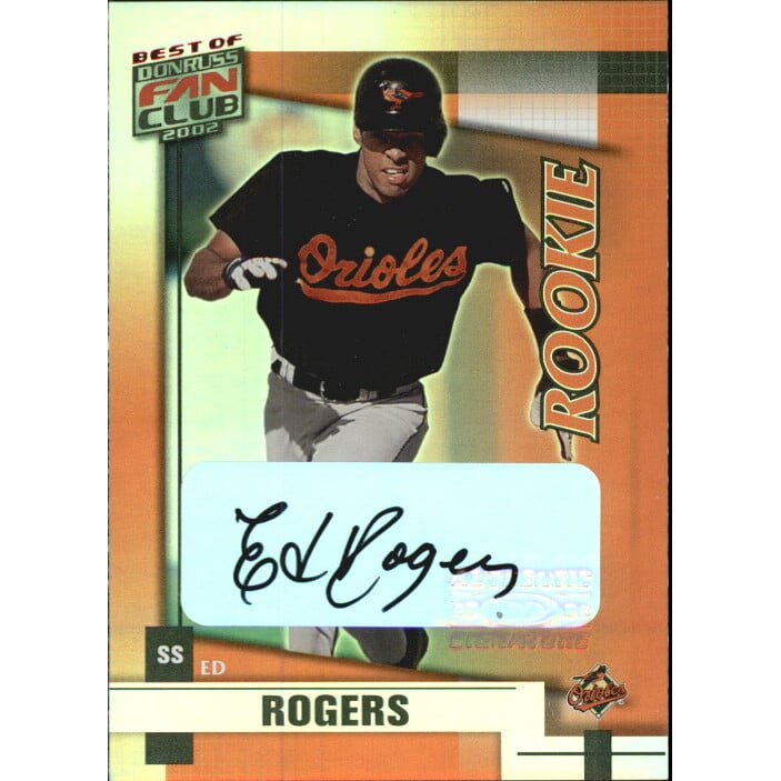 2002 Donruss Best of Fan Club Autographs #251 Ed Rogers/400*. rookie card picture