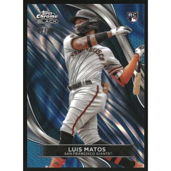 2024 Topps Chrome Black Blue Lava Refractors #44 Luis Matos