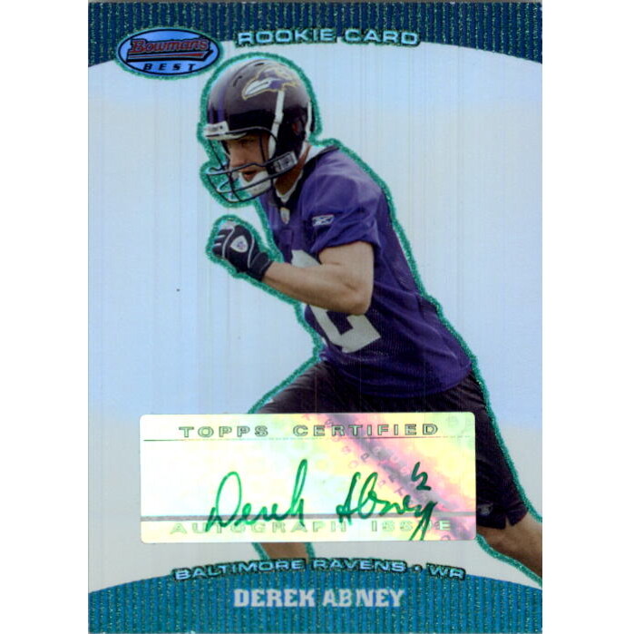 2004 Bowman's Best Green #178 Derek Abney AU