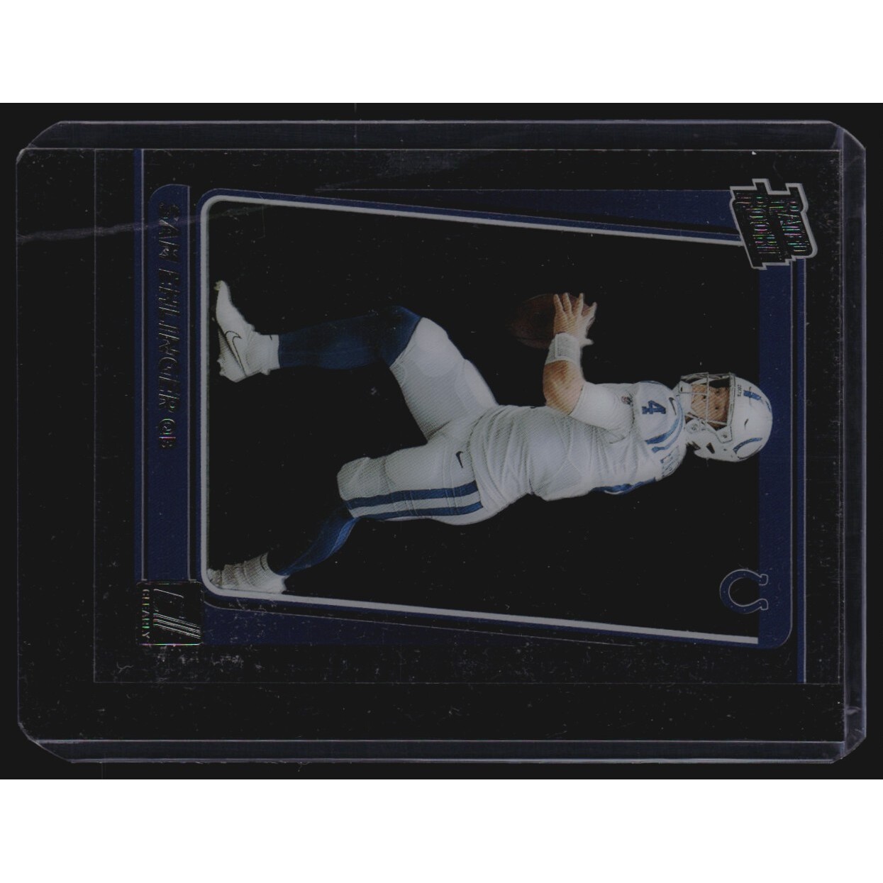 2021 Clearly Donruss #100 Sam Ehlinger RR RC. rookie card picture