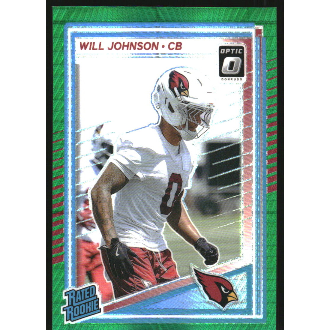 2025 Donruss Optic Green Hyper #247 Will Johnson RR