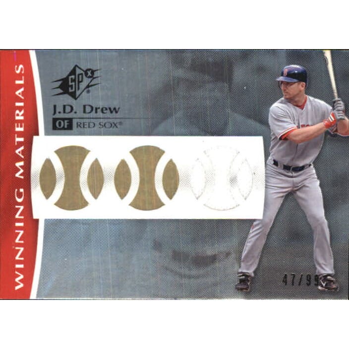 2008 SPx Winning Materials Baseball 99 #JD J.D. Drew