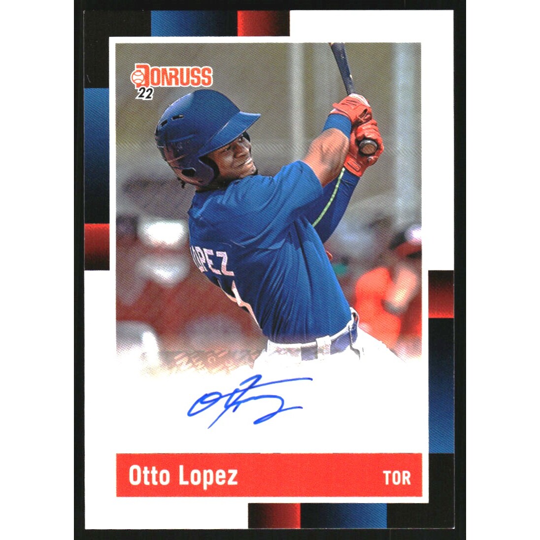 2022 Donruss Retro '88 Signatures #24 Otto Lopez. rookie card picture