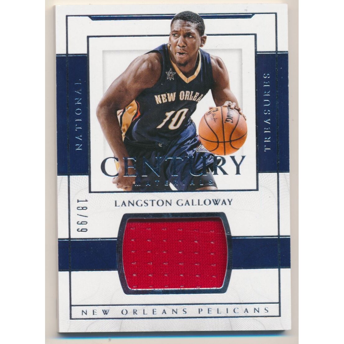 2016-17 Panini National Treasures Century Materials #66 Langston Galloway/99