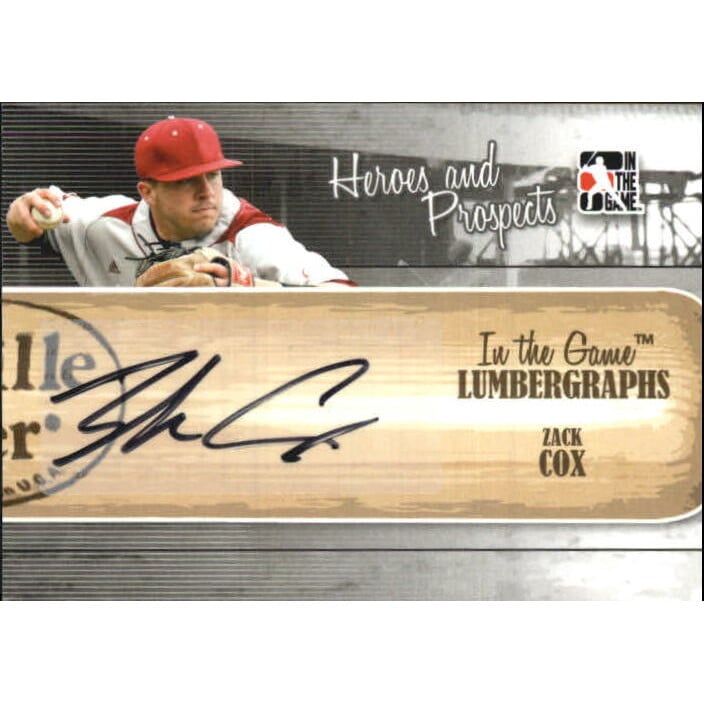 2011 ITG Heroes and Prospects Lumbergraphs Autographs #ZC Zack Cox