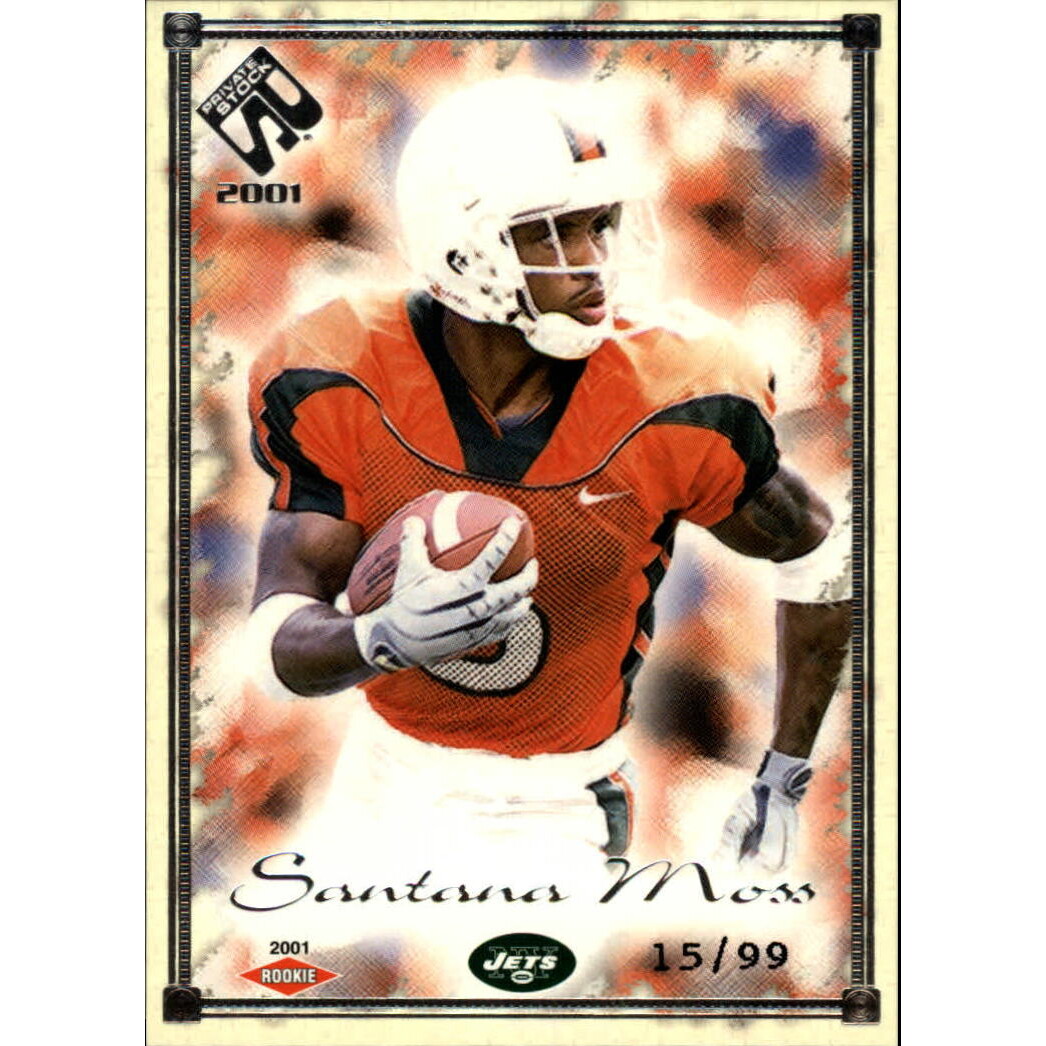 2001 Private Stock Silver Framed #147 Santana Moss