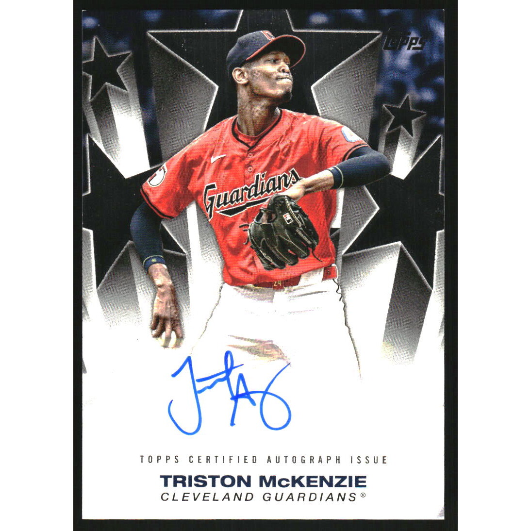 2025 Topps Baseball Stars Autographs #BSA2TMC Triston McKenzie S2. rookie card picture