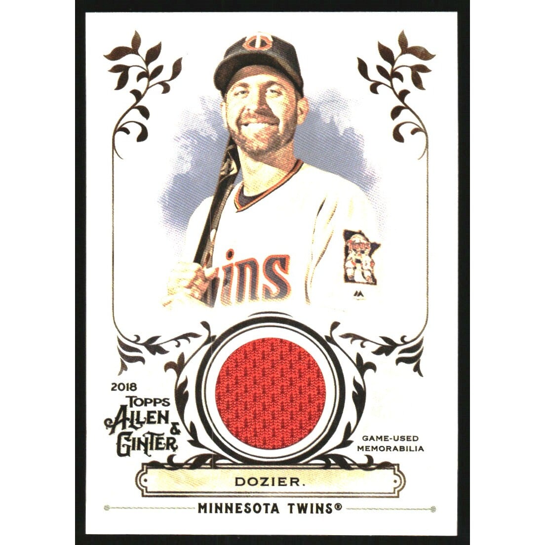 2018 Topps Allen and Ginter Relics #FSRABD Brian Dozier A. rookie card picture