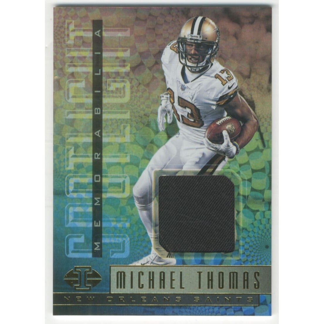 2017 Panini Illusions Spotlight Memorabilia #19 Michael Thomas. rookie card picture