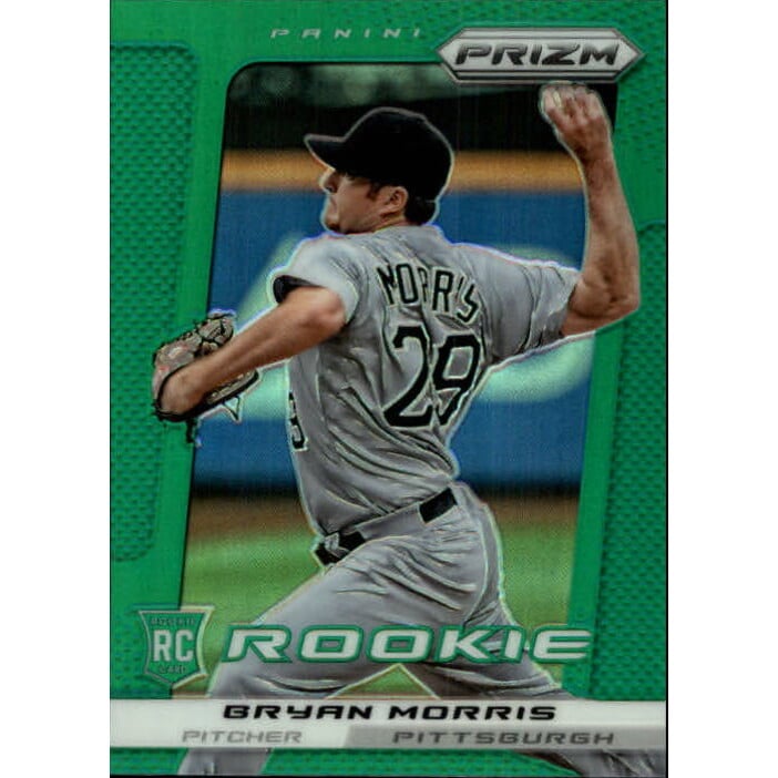 2013 Panini Prizm Prizms Green #246 Bryan Morris. rookie card picture