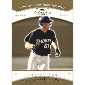 2001 Donruss Classics Timeless Tributes #133 Jeremy Owens