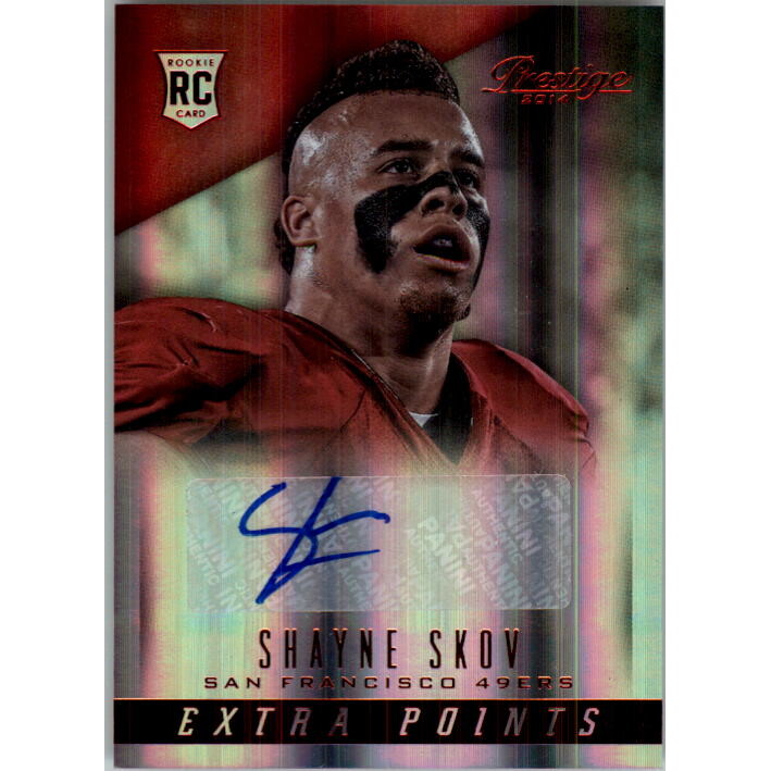 2014 Prestige Extra Points Red Autographs #283 Shayne Skov