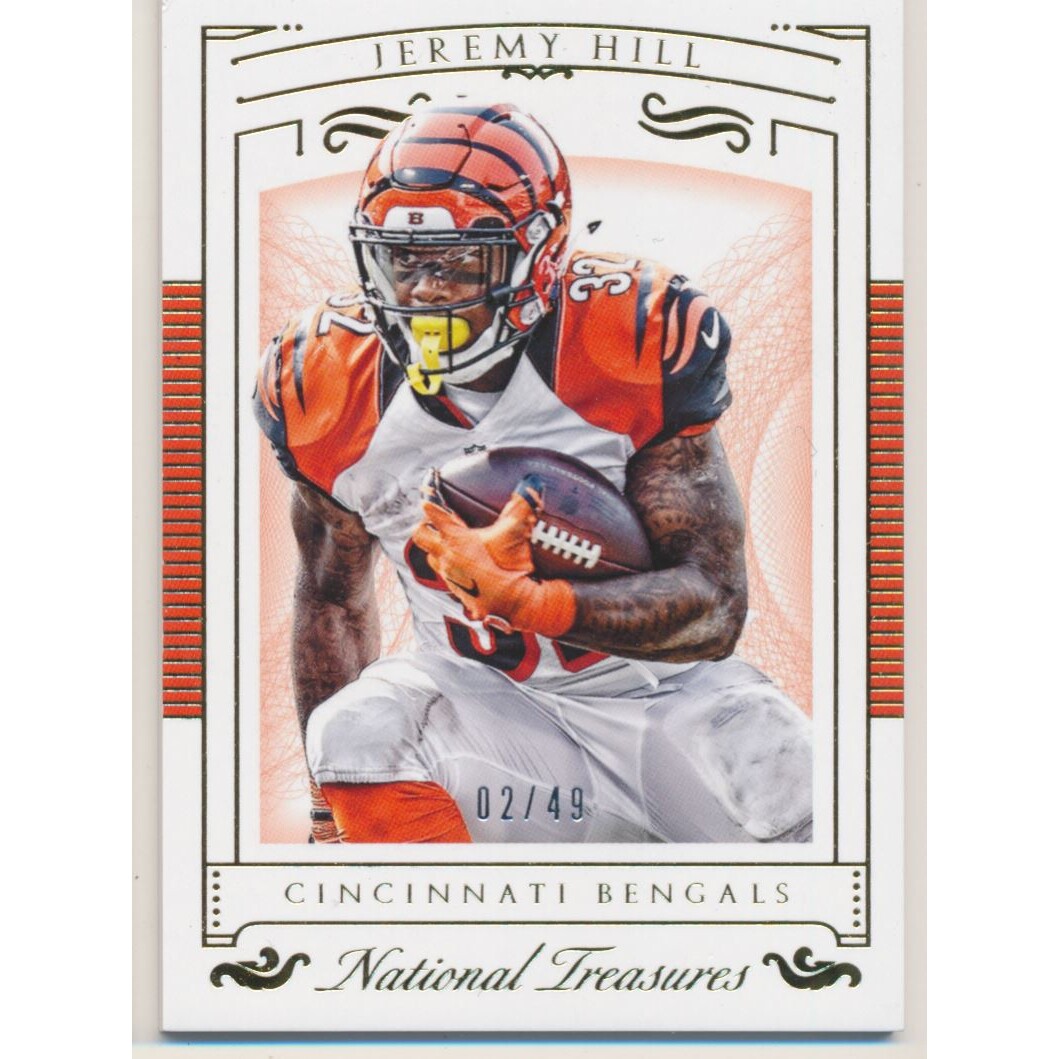 2015 Panini National Treasures Gold #73 Jeremy Hill 2015 Panini National Treasures Gold #73 Jeremy Hill
