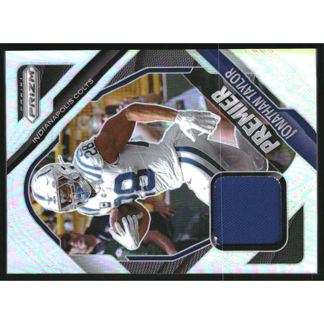2025 Panini Prizm Premier Jerseys #22 Jonathan Taylor. rookie card picture