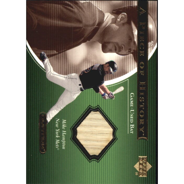 2001 Upper Deck Ovation A Piece of History #MH Mike Hampton. rookie card picture