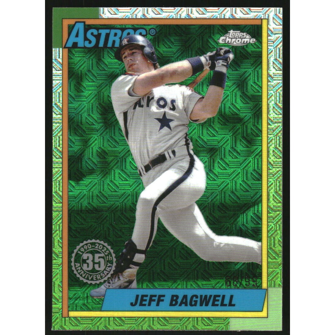 2025 Topps '90 Topps Silver Pack Chrome Green Refractors #T90C31 Jeff Bagwell. rookie card picture