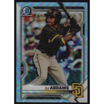 2021 Bowman Chrome Draft Sky Blue Refractors #BDC76 CJ Abrams