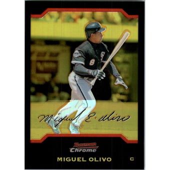 2004 Bowman Chrome Gold Refractors #119 Miguel Olivo