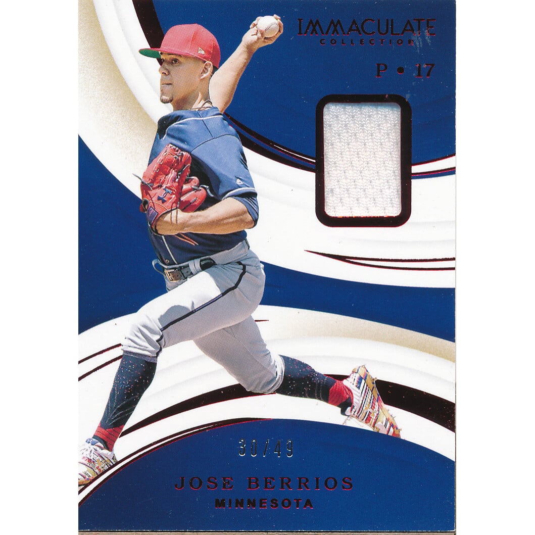 2020 Immaculate Collection Red #81 Jose Berrios JSY/49