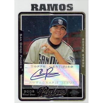 2005 Topps Chrome Update #236 Cesar Ramos FY AU B RC