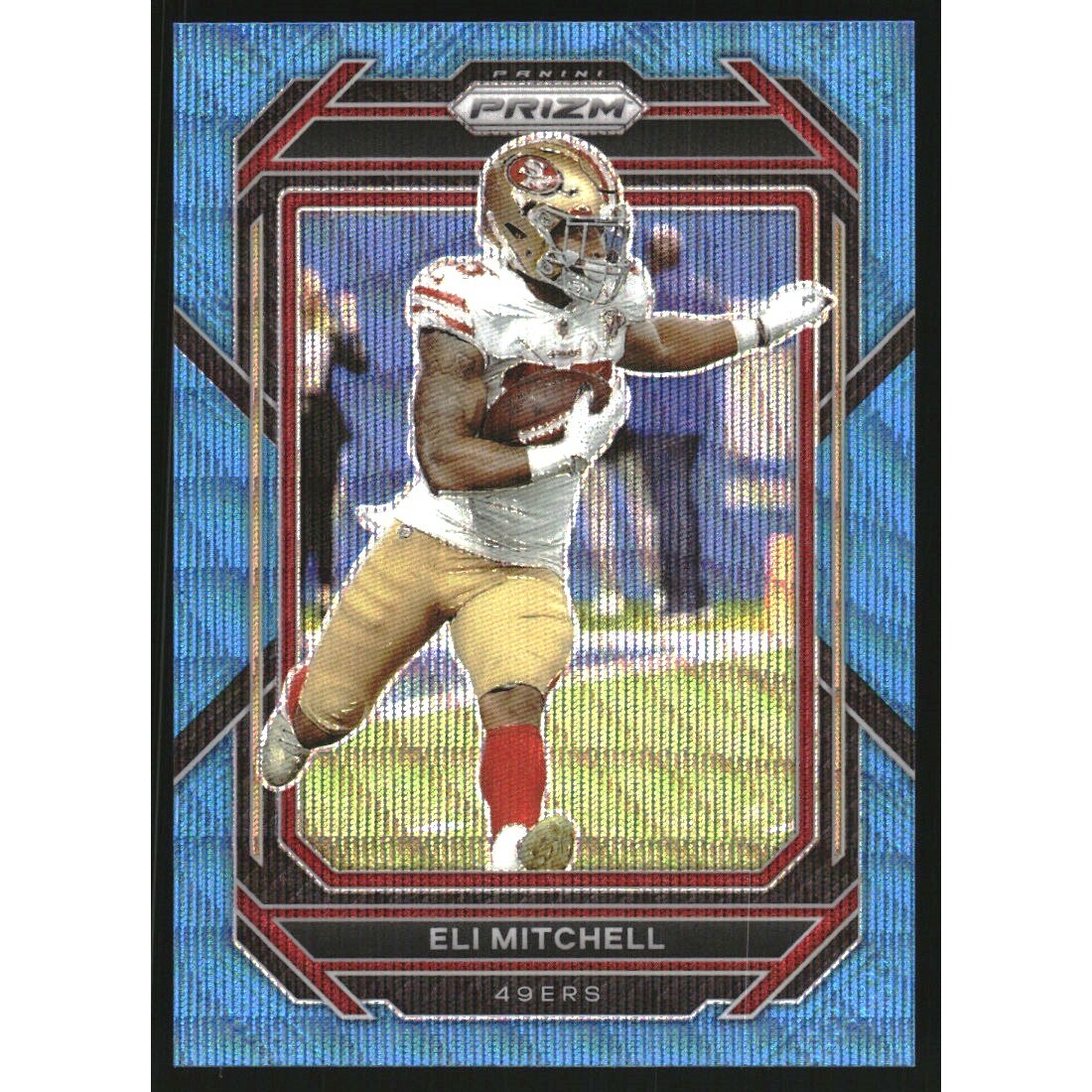 2022 Panini Prizm Prizms Blue Wave #264 Eli Mitchell