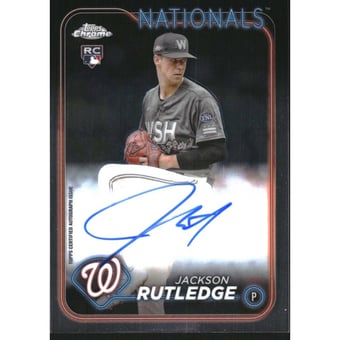 2024 Topps Chrome Rookie Autographs #RAJRU Jackson Rutledge