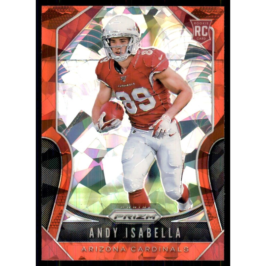 2019 Panini Prizm Prizms Red Ice #349 Andy Isabella