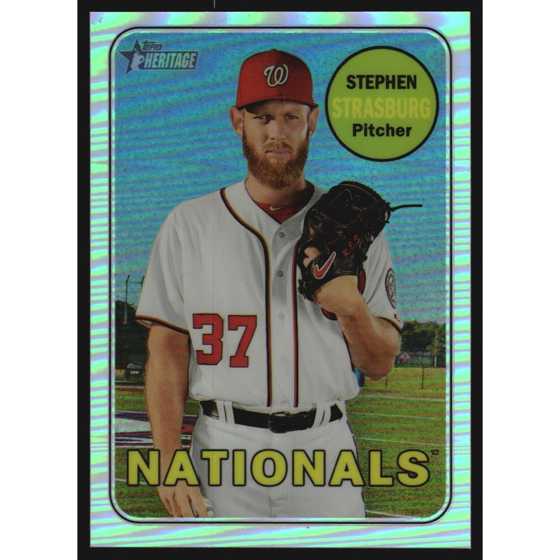 2018 Topps Heritage Chrome Refractors #THC92 Stephen Strasburg