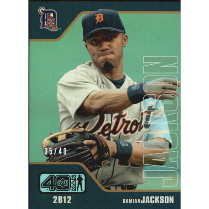 2002 Upper Deck 40-Man Electric Rainbow #360 Damian Jackson. rookie card picture