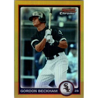 2010 Bowman Chrome Gold Refractors #76 Gordon Beckham
