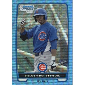 2012 Bowman Chrome Prospects Blue Wave Refractors #BCP117 Shawon Dunston Jr.