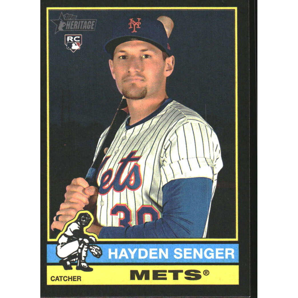 2025 Topps Heritage Black Border #673 Hayden Senger. rookie card picture
