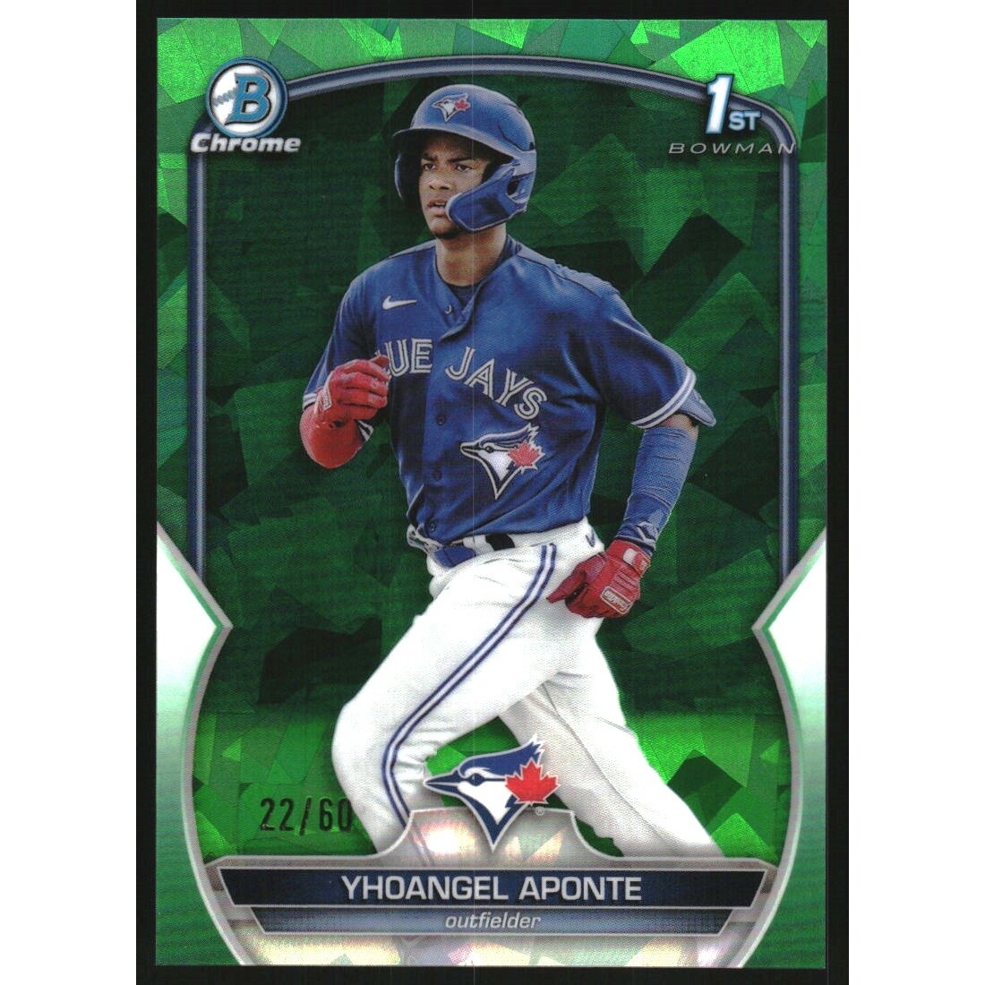 2023 Bowman Chrome Sapphire Prospects Green Refractors #BCP110 Yhoangel Aponte